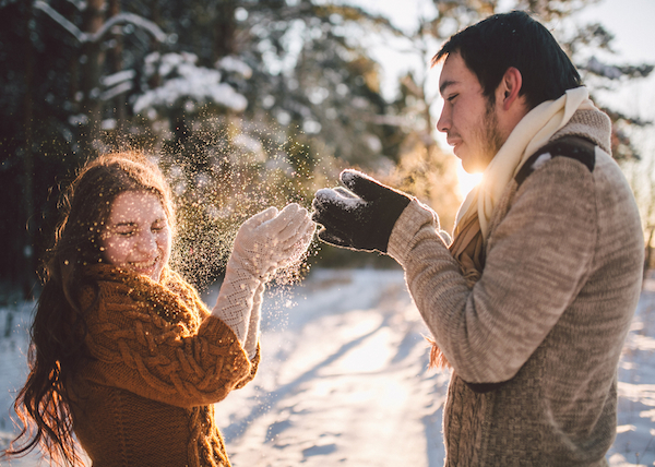 couple, play, snow, winter, love, laughing - MeetMindful | A Fuller Life  Together