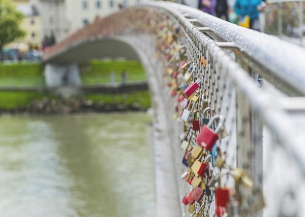 paris france locks of love bridge